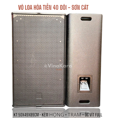 Vỏ Thùng Hỏa Tiễn 4 tấc đôi ,40cmx2 ,1 Treble, Sơn Cát Chất Lượng