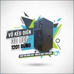 Vỏ loa kéo điện 30 đôi - 3 tấc đôi kiểu đứng, VLKD-302 KT 52x45x98cm