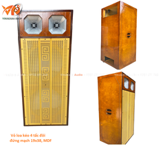 Vỏ loa kéo bình 40 đôi VLK-215DH - 4 tấc đôi, MDF