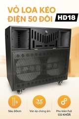 Vỏ loa kéo điện 50 đôi VLD-205E (5 tấc đôi), ván ép