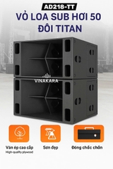 Vỏ loa sub hơi 50 đôi TITAN AD218-TT - kiểu sub hầm 5 tấc đôi ,Ván ép cao cấp