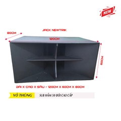 Vỏ thùng loa Sub đôi 2 Bass 50cm (5 Tấc Đôi) - 3 mẫu