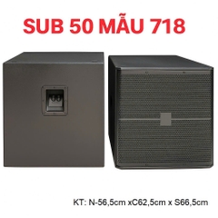 Vỏ sub hơi 5 tấc, 50cm, ván ép JB SRX-718S