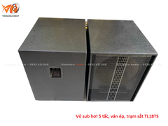 Vỏ loa sub hơi 50, bass 50cm, ván ép, trạm sắt TL18TS (57x75x68cm)