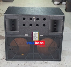 Vỏ thùng loa kéo điện 40 4 tấc đôi VT4TCK có cửa khóa