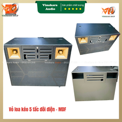 Vỏ thùng loa kéo điện 50 đôi (5 tấc đôi), MDF, cửa khóa