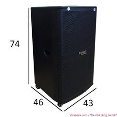 Loa Kéo Di Dộng Caliana WD15A, 800W, Bass 40cm, Micro Pin Sạc Chống Hú Tốt