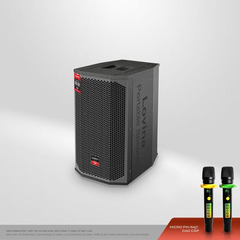 Loa Karaoke Xách Tay LOVINA X20B 550W – 2 Bass 20cm, Pin Lithium 14Ah, Tặng 2 Micro
