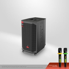 Loa Kéo LOVINA X25B 25 Đôi – 2 Bass 25cm, Công Suất 650W, Pin Lithium 20Ah