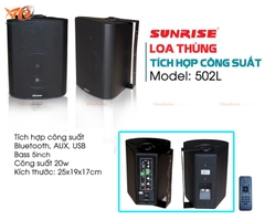 Loa treo tường công suất Sunrise 502L, tích hợp công suất 50w, Bluetooth, USB