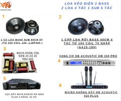 Loa Kéo Điện 3 Bass ADX8600 Pro, Công Suất Lớn, 2 Bass 4 Tấc 1 Sub 5 Tấc