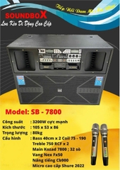 LOA SOUNDBOX 4 tấc đôi từ 190 coil 75 treble 750 - Model SB 7800
