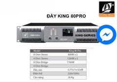 Cục đẩy công suất King 80 Pro ,Công suất 1280w 1 kênh