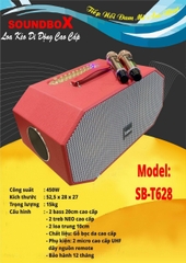 Loa kéo mini xách tay lục giác ADX-T628, 350W, 6 đường tiếng