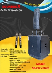 Loa kéo Soundbox, Model: SB-292 Colum,Công suất 500w,Kèm 2 micro