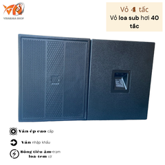 Vỏ loa Sub hơi 4 tấc,Ván ép cao cấp,Đủ phụ kiện, VLS4TVE01