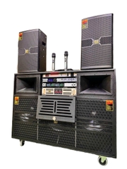 Loa kéo điện ASA 3 bass (sub50) + 2 Full ,Model: ASAD5B,Công suất 3000w