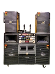 Loa kéo điện ASA 3 bass (sub50) + 2 Full ,Model: ASAD5B,Công suất 3000w