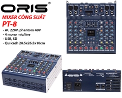 Mixer liền công suất ORIS PT-8