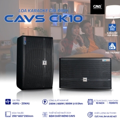 Loa CAVS CK10, Bass 25cm, 800W, 90 dB, 8 Ohms