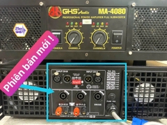 Cục đẩy công suất 2 kênh GHS MA-4080  80 sò, 2 TRANSFORM vuông 50A