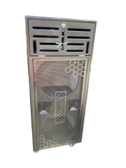 Vỏ thùng loa kéo điện 40 đôi , 4 tấc đôi, kiểu đứng, có khóa VK402D (140X52X55CM)