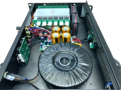 Cục đẩy công suất GHS GT-2400, 2 kênh x 500w, 24 sò, mạch xuyến đồng