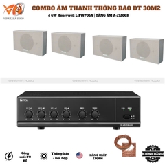 Combo thiết bị thông báo 4 loa 1 amply | Loa L-PWP06A và Toa A-230 HV