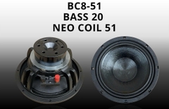 Củ loa bass rời 2 tấc từ neo coil 51, BC-51