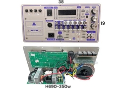 Board mạch loa kéo 19x38 dùng cho loa kéo H690,Công suất 350w