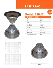 LOA BASS RỜI 3 TẤC TỪ NEO ORIS 12NJ01