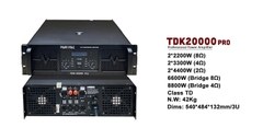 Cục đẩy công suất 2 kênh Paroyal TDK20000PRO,2200w/1CH