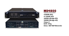 Cục đẩy công suất Paroyal 4 kênh MD4800, 4x800W, Class H