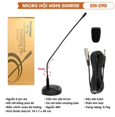 MICRO HỘI NGHỊ CÓ DÂY SUNRISE SM-390