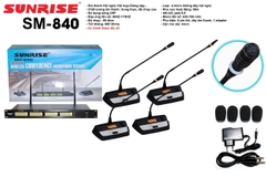 Micro Cổ Ngỗng Hội Nghị Sunrise SM 840 (4mic)