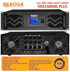 Cục đẩy 4 kênh BOSA MTA18000K PLUS, 1800w/4CH