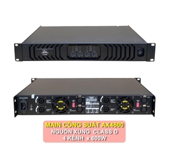 Cục đẩy công suất 4 kênh Shidun AX4600 nguồn xung 4 kênh 4x600w, bh 12 tháng