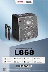 Loa kéo di động có SUB Lovina L868, Bass 30cm