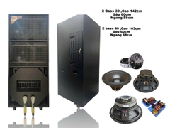 Vỏ loa kéo 3 bass, 2 bass 40 1 sub 50, 2 bass 30 1 sub 40 và thành phẩm