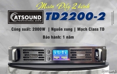 CỤC ĐẨY CÔNG SUẤT 2 KÊNH ATSOUND TD2200-2 ,CHUYÊN SUB KÉP COIL 125