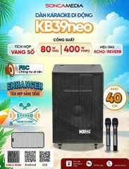 Loa kéo Acnos KB39neo Bass 40, 400W PMPO, 2 Micro UHF