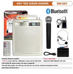 Loa trợ giảng Sunrise SM-351 - Bluetooth, 3 Micro
