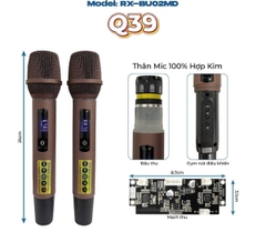 Micro loa kéo Q39 UHF, hát nhẹ, chống hú