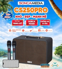 Loa xách tay Acnos CS250PRO, Bass 25cm, Công suất 400W