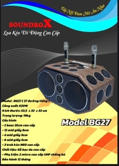 Loa xách tay SOUNDBOX BG27 ,2 Bass 25cm ,Công suất 620W