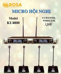 Micro Hội Nghị Không Dây Bosa KU4800, 4 Micro