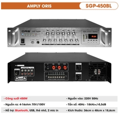 Amply phóng thanh ORIS, Công suất 450W, SGB-450BL