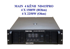 Cục đẩy công suất 4 kênh PAROYAL, ND415PRO , 1500w/8ohm