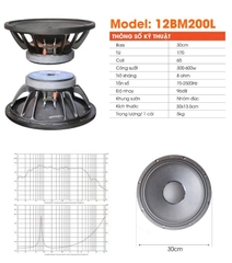 Củ loa bass rời 30, 3 Tấc từ 170 coil 65, 12MB200L