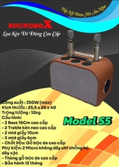 Loa kéo di động SoundBox S5, 2 Bass 16 công suất 350W